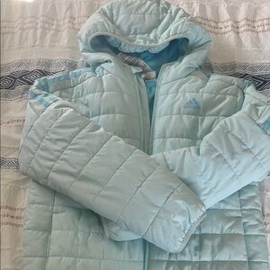 Adidas Sky Blue Quilted Jacket